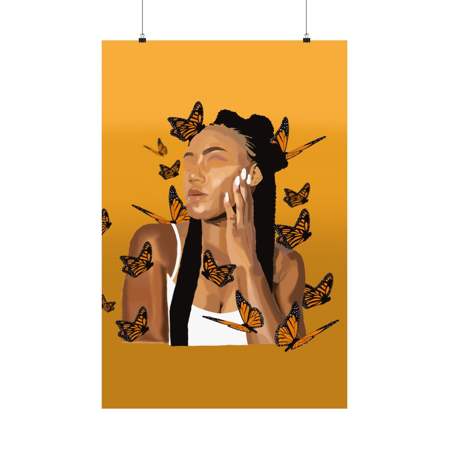 Butterfly Bliss Matte Vertical Posters