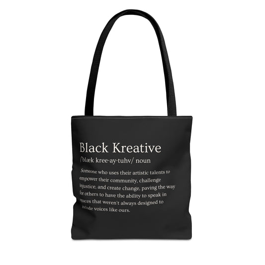 Black Kreative Tote Bag